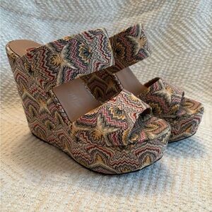 Women's Missoni Patterned Wedge Sandals